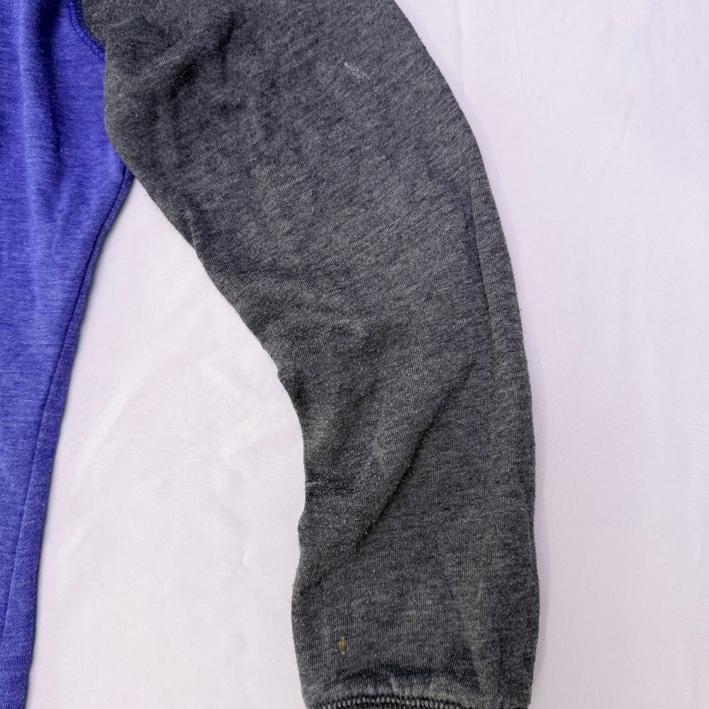 District Kansas City Royals Hoodie Womens Small Purple Gray Raglan Pullover KC - Picture 8 of 12